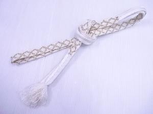 リサイクル　和装小物　帯締め　礼装用　金糸　正絹　手組　平組
